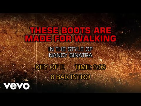 Nancy Sinatra - These Boots Are Made For Walking (Karaoke)