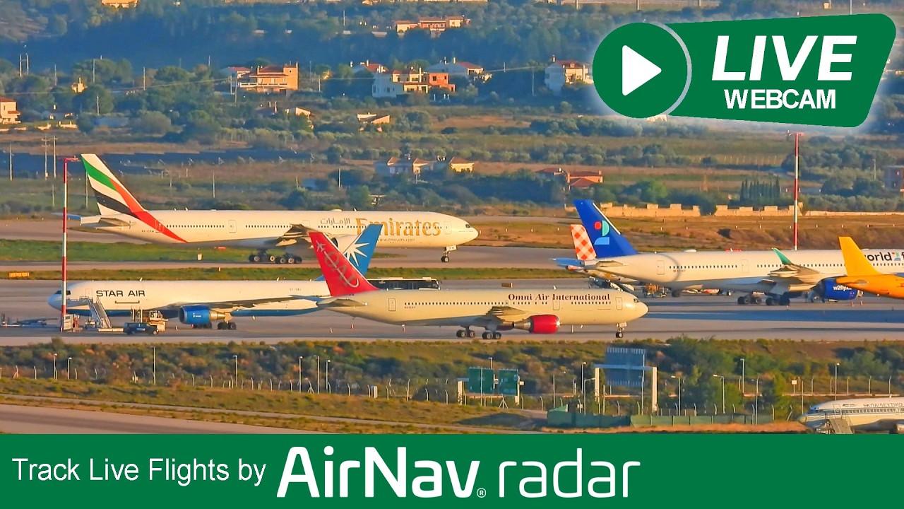 Live webcam view of Athens Airport Live View