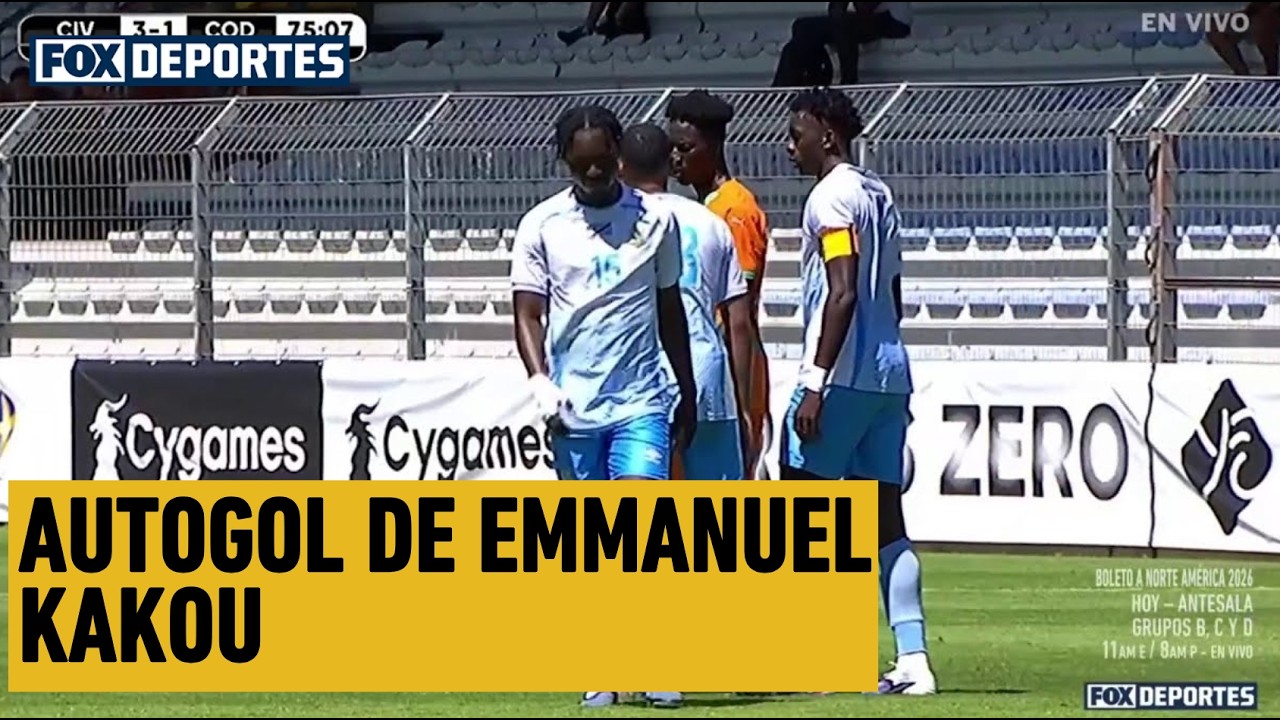 😲 AUTOGOL DE EMMANUEL KAKOU | Costa de Marfil 3-1 RD Congo | Maurice Revello 2026