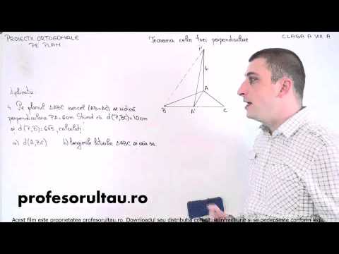 distanta de la un punct la o dreapta exemple - profesorultau.ro