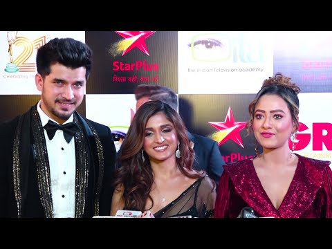 Anupamaa Cast : Paras Kalnawat,Madalsa Sharma,Nidhi Shah At Indian Television Academy Awards 2022