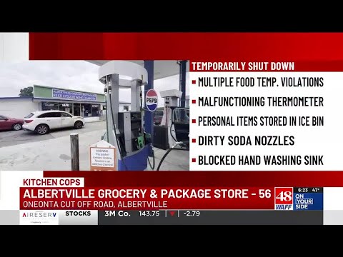 Mini-mart temporarily shut down after one of the lowest scores ...