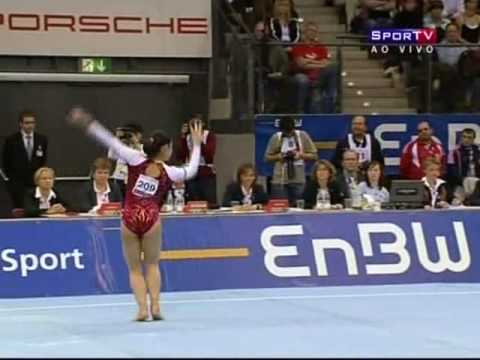 2008 Stuggart World Cup - Cheng Fei FX (Gold - 15.250)