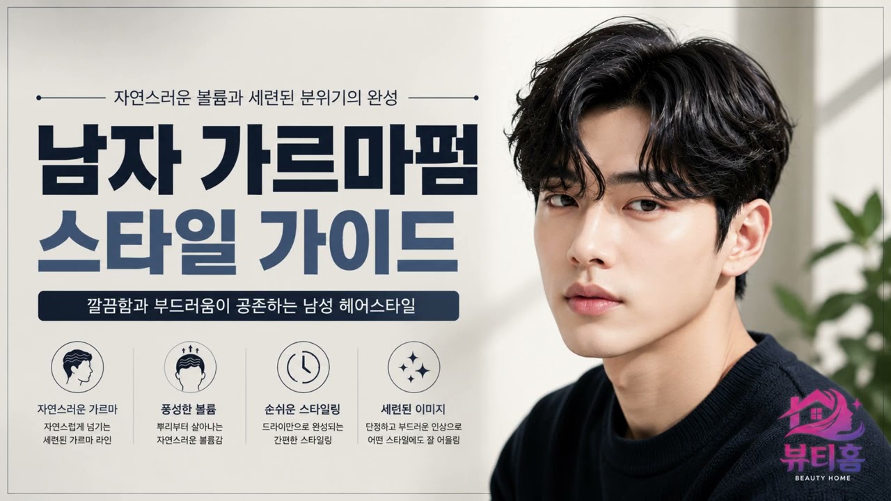 남자 가르마펌 스타일 가이드