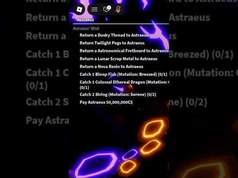 Astraeus Rod's Quest  #roblox #fisch