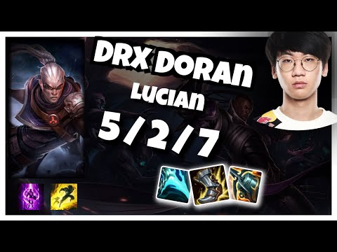 Lucian vs Shen DRX Doran TOP (5/2/7) - v10.25