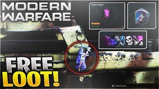 Modern Warfare: REAPER Calling Card and Emblem FREE LOOT in Game from Twitch (COD MW PS4 Gameplay)