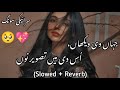 Hayee Judai Hayee Judai Kha Gai Slowed Reverb Zeeshan Khan Rokhri سرائیکی دُکھی سونگ