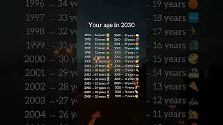 your age in 2030 #age #2030