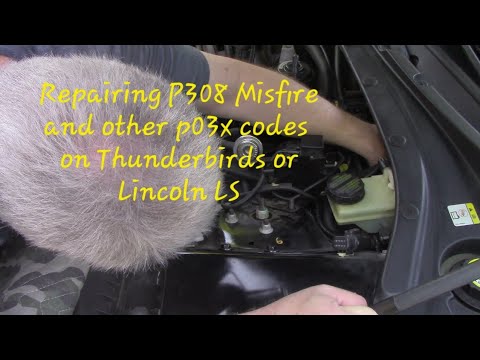2002 Ford Thunderbird Coil Pack and Spark Plug Replacement P308 p30x  Misfire Cylinder 8 Lincoln LS