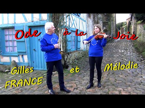 Gilles FRANCE et Mélodie - Hymne à la joie ( European Anthem ) - Alto et Trompette