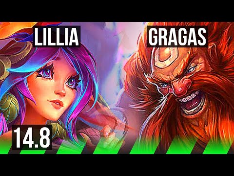 LILLIA vs GRAGAS (JGL) | 12/3/10, Godlike, 400+ games | TR Master | 14.8