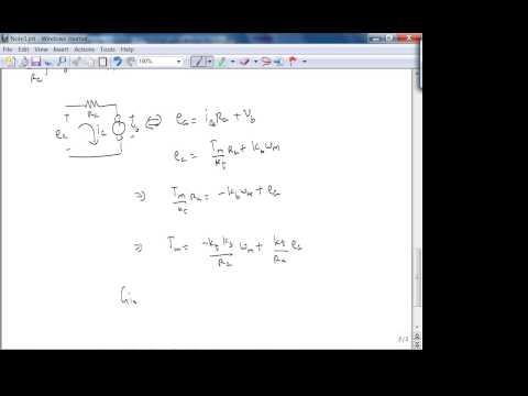 ee3050Fa13w6L1 DCMotorTransferFunctionExample