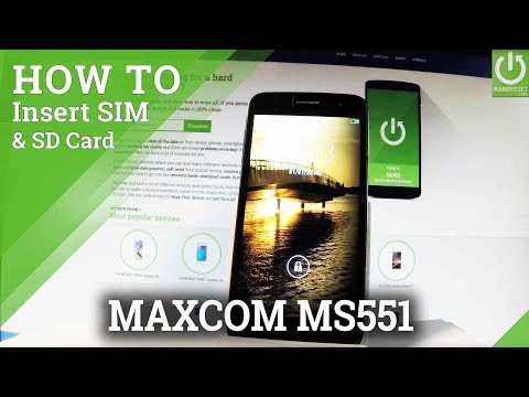 How to Insert SIM and SD in MAXCOM MS551 - SIM & SD Slot