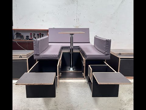 Ford Tourneo & Transit Connect Long Camper Box – Removable Camper Kit with Mattress Pack Included