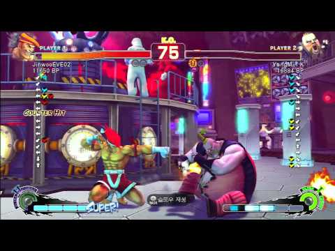 SSF4 Rank Match  JinwooEVE02 (AD)  vs  YangMin X (RU)