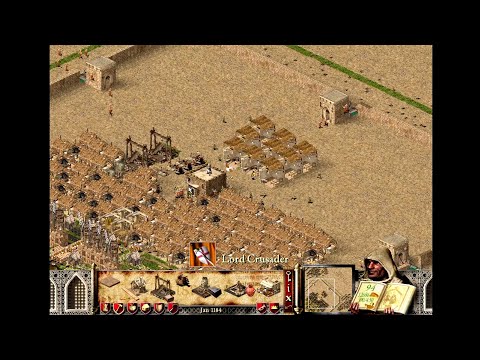 Stronghold Crusader: -FF Bread eco , 12k gold , +390 pop , without -24 , sword map