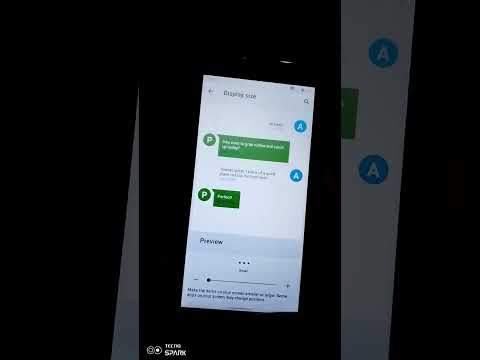 How to change icon size in ZTE blade A31 lite