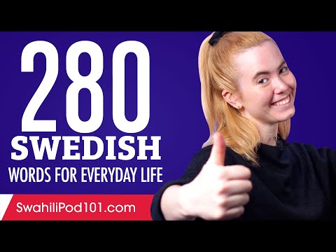 280 Swedish Words for Everyday Life - Basic Vocabulary #14