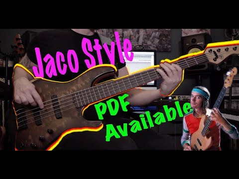 Jaco Style16th Note Funk Bass Line