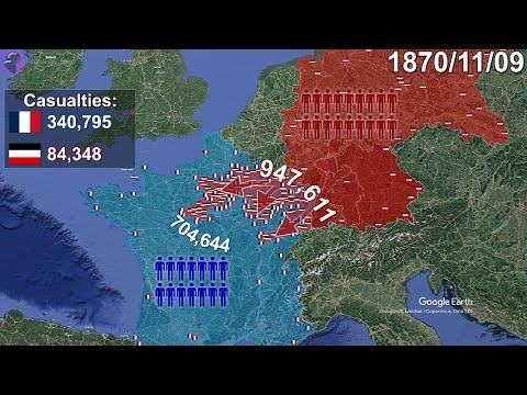 The Franco-Prussian War using Google Earth