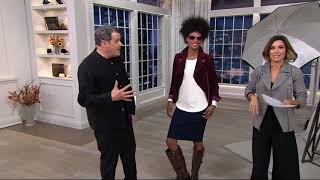Isaac Mizrahi Live! Suede Motorcycle Jacket with Printed Lining on QVC