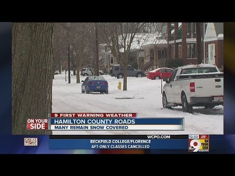 Hamilton County roads still treacherous after overnight snowfall