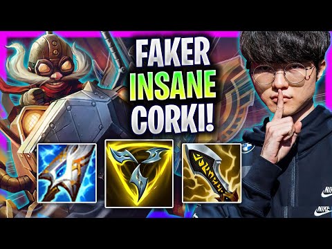 FAKER IS SO INSANE WITH CORKI MID! - T1 Faker Plays Corki Mid vs Orianna! | Season 2024
