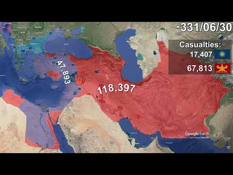 Alexander the Great's Wars in 1 minute using Google Earth