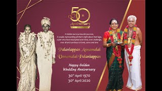 Mr Palaniappan and Mrs Unnamalai Palaniappan - 50th Wedding Anniversary Wishes