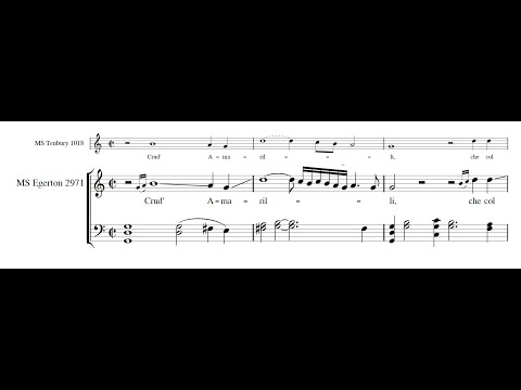 MS EGERTON 2971: Cruda Amarilli PDF SCORE