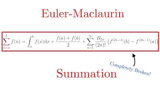 The Most Useful Formula That Doesn't Work | Euler-Maclaurin Summation