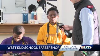 A gaggle of West End Students discussing the new wishing well curated by Sharp Futures