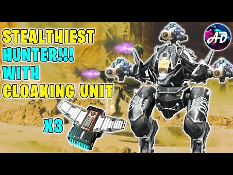STEALTHIEST HUNTER! - PURSUER QUARKER With NEW CLOAKING UNIT Module - War Robots 6.2 Mk2 Gameplay WR
