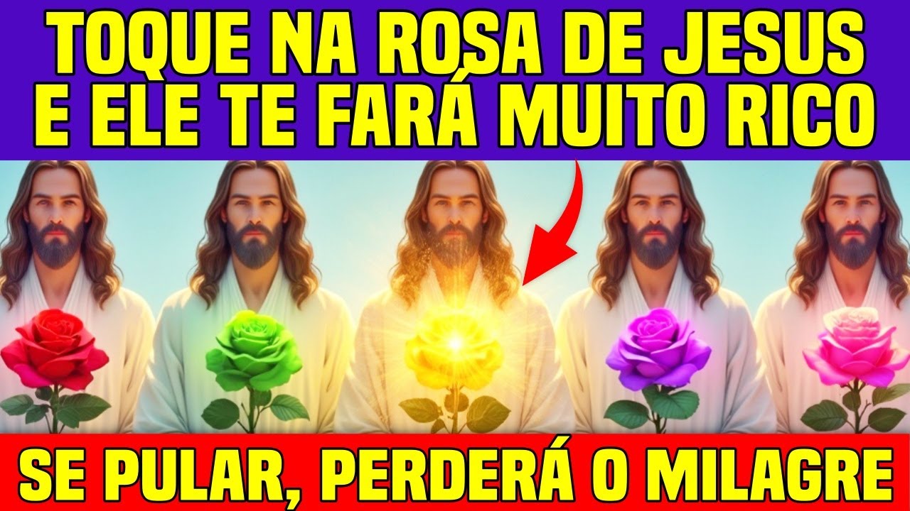 🌹✨ Toque Na Rosa Que Jesus Escolheu Para Você Hoje e Veja o Milagre Acontecer!
