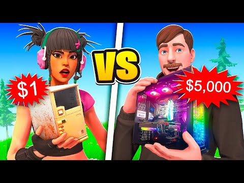 BROKE vs PRO Gaming PC in Fortnite!