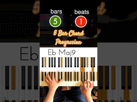 Five Bar Chord Progression that loops seamlessly 🤯 #musicianparadise #chordprogression #neosoul