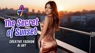 Stunning Dresses on Fashion Show at Sunset | AI Fashion Creative