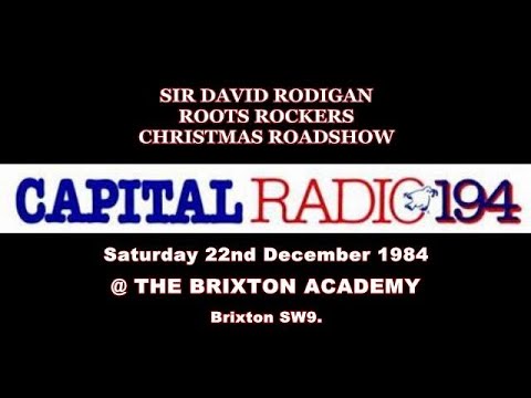 David Rodigan Roots Rockers Christmas Roadshow @ The Brixton Academy. Saturday 22nd December 1984.