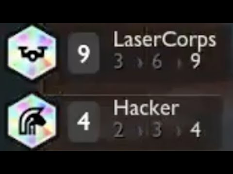 I hit 9 LaserCorps AND 4 Hacker Mordekaiser... Yep, I got lucky.