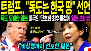 [해외감동사연] 대한민국 대반격! 독도 도발한 일본의 최후 '국가 비상 사태' 발령, 전세계 발칵