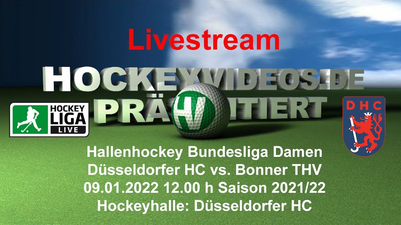 09.01.2022, 12:00 Uhr: Damen: Düsseldorfer HC vs. Bonner THV