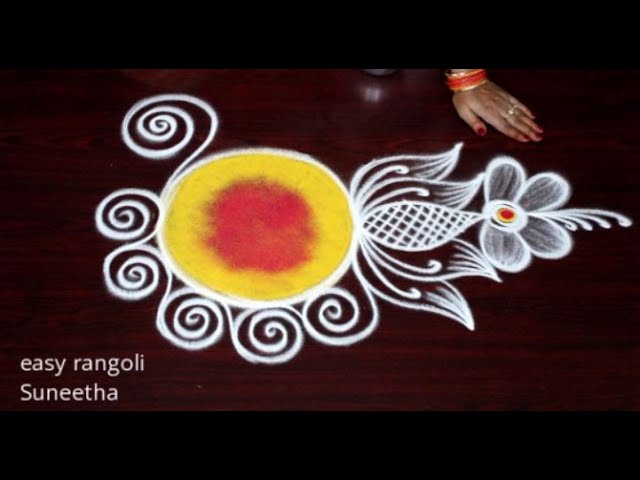 Ganesh chathurthi special kolam design by easy rangoli