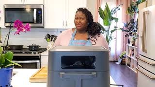 CruxGG 6 in 1 9qt Air Fryer  with TriZone Technology review and demo