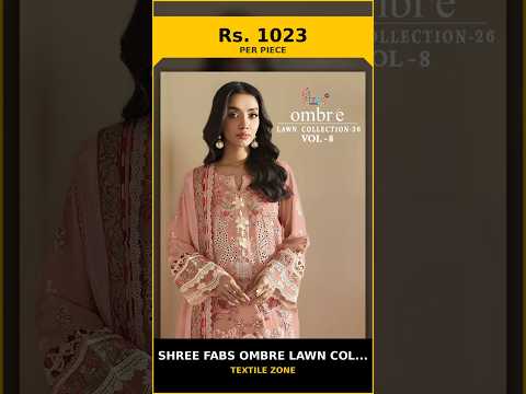 Shree Fabs Ombre Lawn Collection Vol 8 - Cotton Dupatta – product video thumbnail