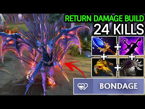 Queen of Pain Return Damage – Power Meta Hero No Mercy 24 kills Dota 2
