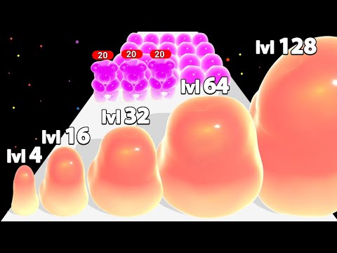 Jelly Raid Run 3D -  Jelly Blob Run, Max Level ASMR Gameplay #asmrgameplay #satisfyingasmr #levelup