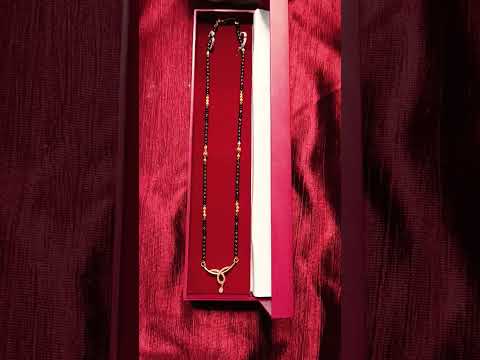 22 carat light weight 916 gold black beads # trendy jewelry#below12 grams#little budget#black beads