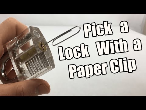 How to Pick a Lock with a PaperClip