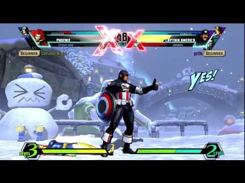 Ultimate Marvel vs Capcom 3 (PS3) -- Non-Ranked Matches 113 - When losing, spam projectiles!.